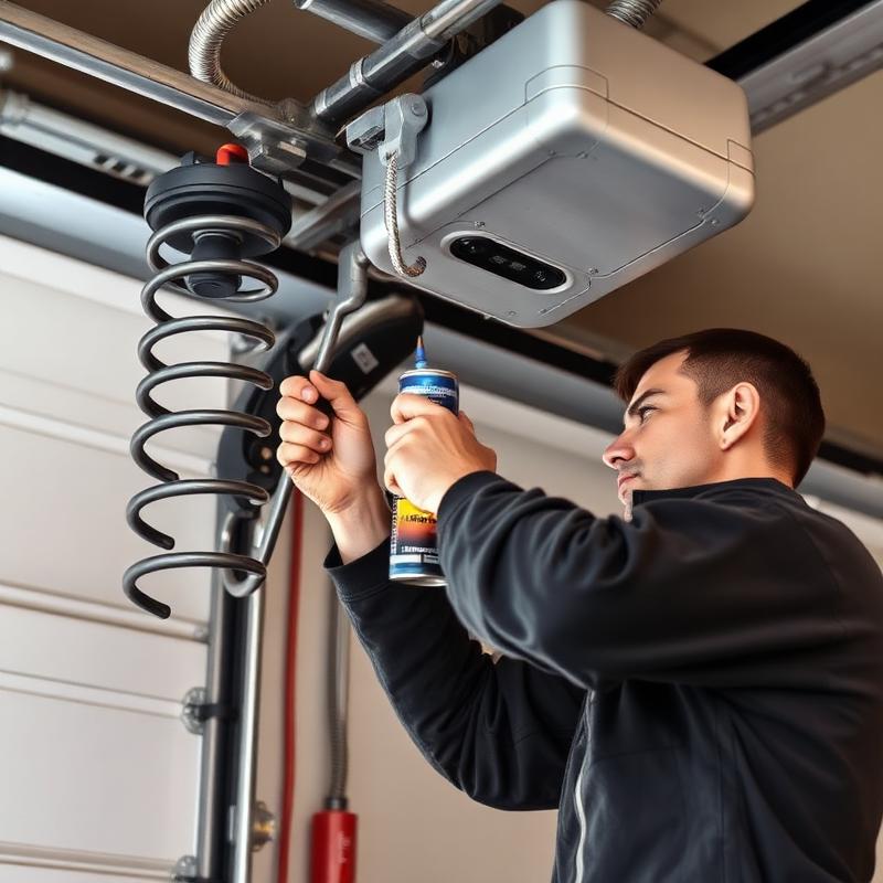 Maintenance Services service - professional garage door technicians at work